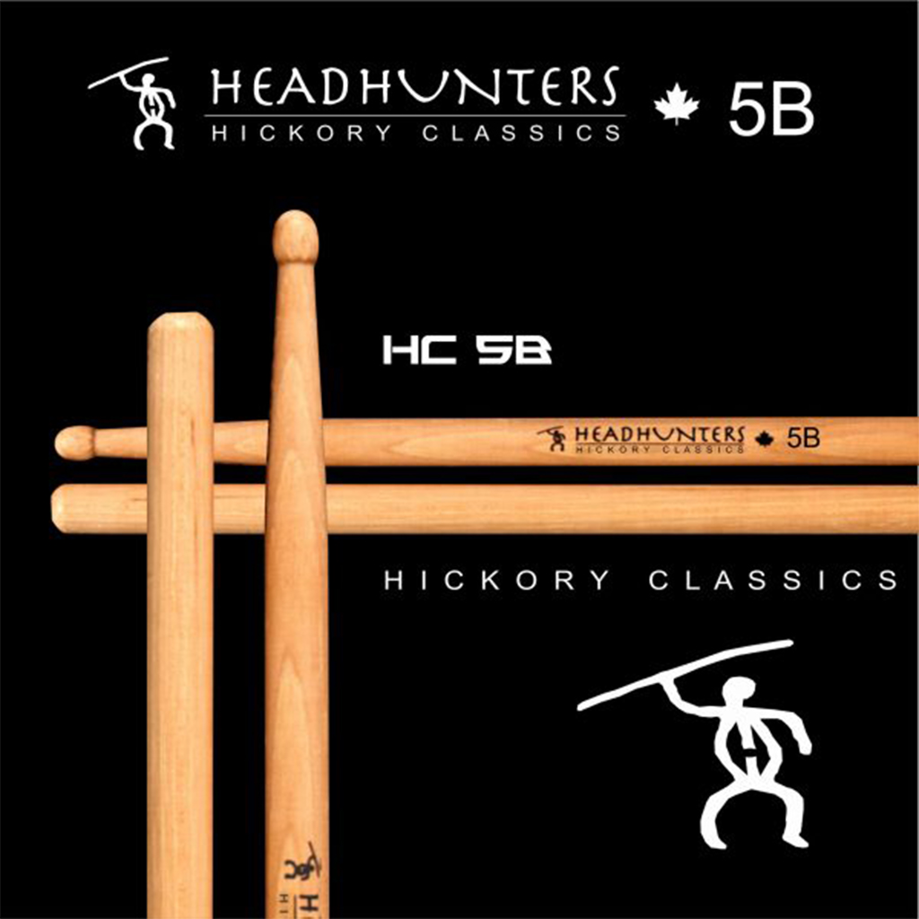 Headhunters Hickory 5B Wood Tip Drumsticks Showgear Nigeria